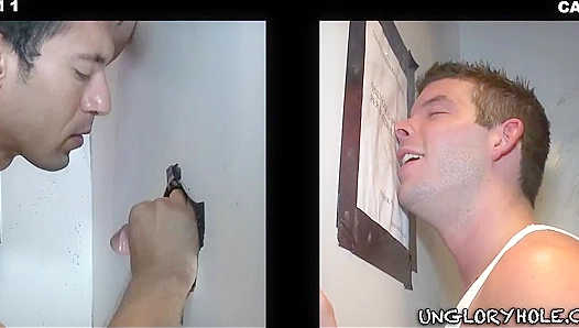 Hardcore Gloryhole Action ~ Alexander Garrett & Shawn Young Unleashed