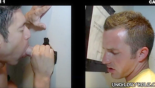 Alexander Garrett & Travis Cooper ~ High-Energy Gloryhole Blowjobs