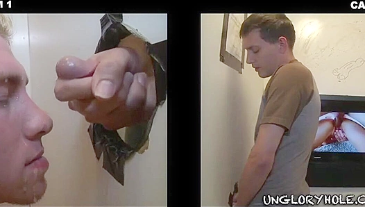 Hung Stud Jakob Cruz Nails a Glory Hole Blowjob