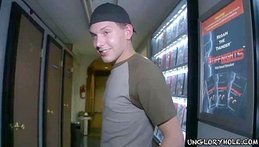 Hung Stud Jakob Cruz Nails a Glory Hole Blowjob