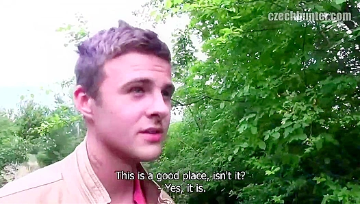 Czech Twink Gets Paid for Outdoor Bang - XXX Gay