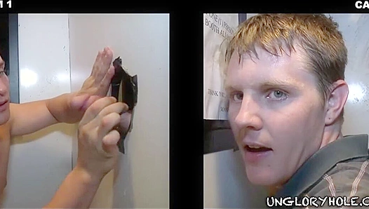 Hot Gloryhole Action ~ Landon Haynes & Dylan Roberts Take Turns
