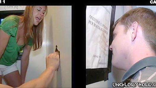 Hot Gloryhole Action ~ Landon Haynes & Dylan Roberts Take Turns