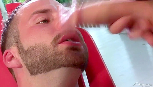 Chris Bines and Nikko Russo Heat Up the Porch with Sizzling Oral Action