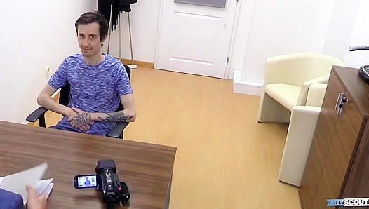 Dirty Tattooed Twink Nails It ~ Jerking & Fucking Like a Pro