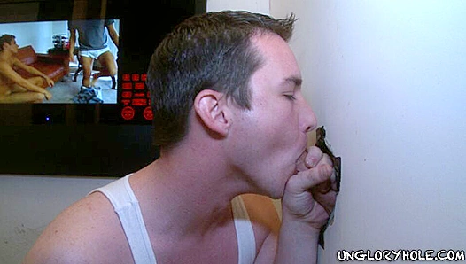 Tony Royce & Chris ~ Hot Glory Hole Blowjob Action