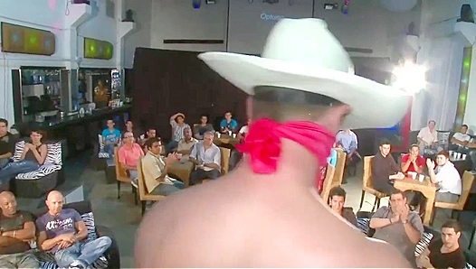 Saucy Stripper's Cock Gets Pleased by a Crowd - Blowjob Bonanza