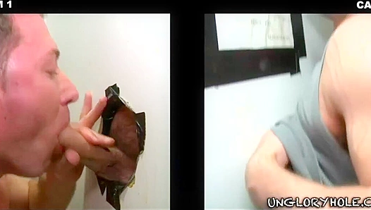 Nick Toretto & Brett Daniels Heat Up the Gloryhole with Dirty Oral Action