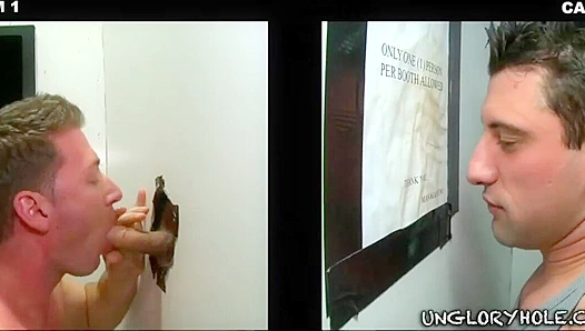 Nick Toretto & Brett Daniels Heat Up the Gloryhole with Dirty Oral Action