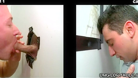 Nick Toretto & Brett Daniels Heat Up the Gloryhole with Dirty Oral Action