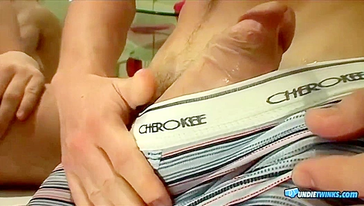 Undie Twinks Zack & Ethan Worship Each Other's Cocks Live On Cam