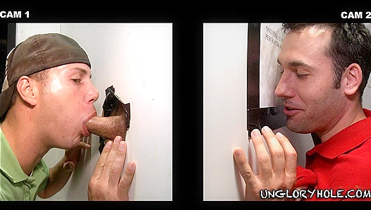 Tyler Hunt and Gene Neeley ~ Straight Men Explore Gloryhole Thrills