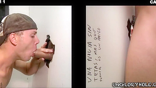 Tyler Hunt and Gene Neeley ~ Straight Men Explore Gloryhole Thrills