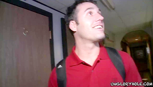 Tyler Hunt and Gene Neeley ~ Straight Men Explore Gloryhole Thrills