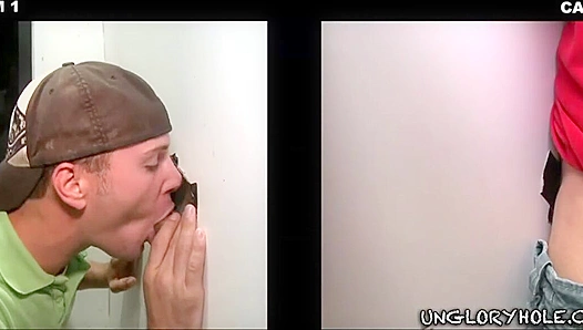 Tyler Hunt and Gene Neeley ~ Straight Men Explore Gloryhole Thrills