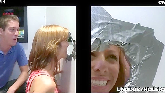 Straight Dude Gets Seduced by MILF Alexis Fawx in Sneaky Glory Hole Encounter