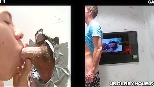 Straight Guy Tricked into Gloryhole BJ with Sean Evans & Alex Andrews