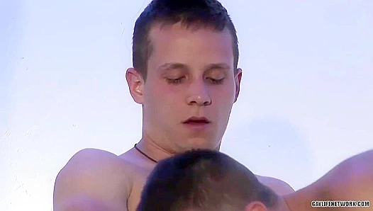 Hot Gay Oral Action ~ Hung Matt Loree & Danton Gary Go Wild - Beddable Boys