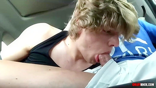 Robin Moore Wakes Sleeping Colby Knox With a Steamy Blowjob