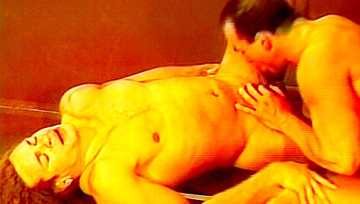 Wrestlers Bruce Hill & Chris Dano Pound Each Other on the Mat