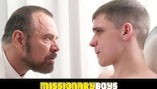 Elder Addison Gets Fingered by Balding Mormon Daddy
