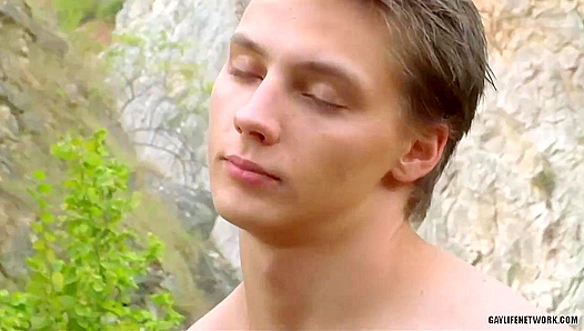 Throat-Fucking Outdoors ~ Kevin Ateah & Adam Ross Suck It Hard - Lollipop Twinks