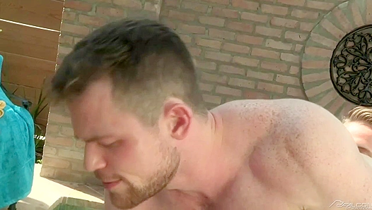 Wesley Woods Sucks Kurtis Wolfe Outdoors - Falcon Studios