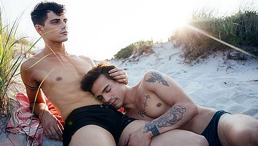 Levi Karter Gets Fucked Wildly on the Beach - Cocky Boys