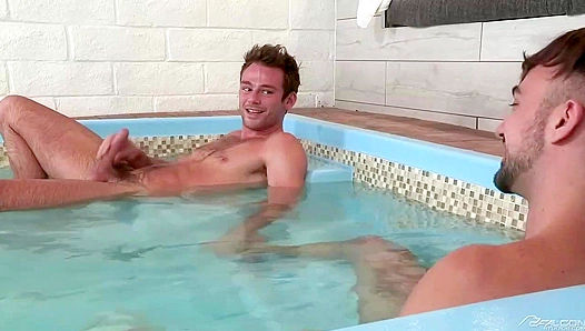 Max Adonis Jerks Off Until Mason Lear Walks In - Falcon Studios