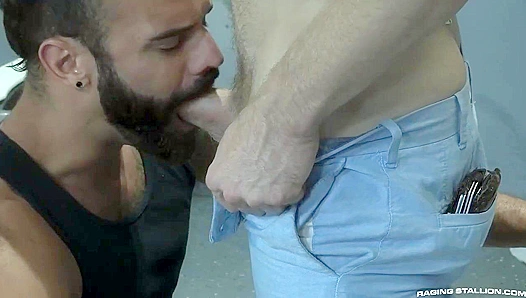 Raging Hard ~ Rest Stop Oral Bliss with Brian Bonds & Drake Masters