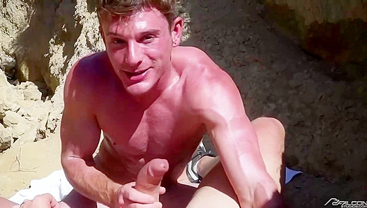 POV ~ Brent Corrigan Gets Throated by JJ Knight Indoors and Outdoors - Naked World
