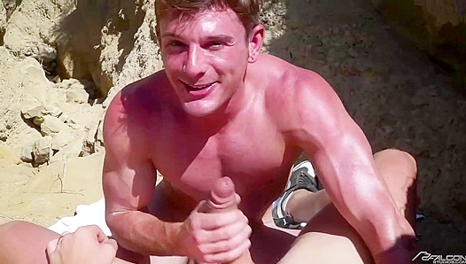 POV ~ Brent Corrigan Gets Throated by JJ Knight Indoors and Outdoors - Naked World