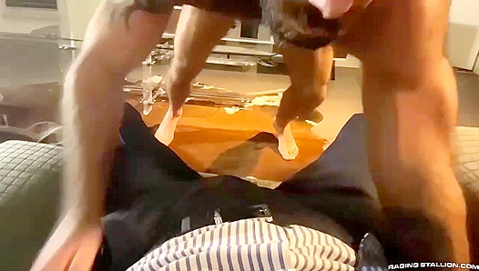 Raging Stallion ~ Jake Nicola Dances Then Blows Vince Parker in Steamy POV Action