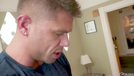 Tyler Roberts & Max Adonis Spitbuckets After Intense Oral Session - Falcon Studios