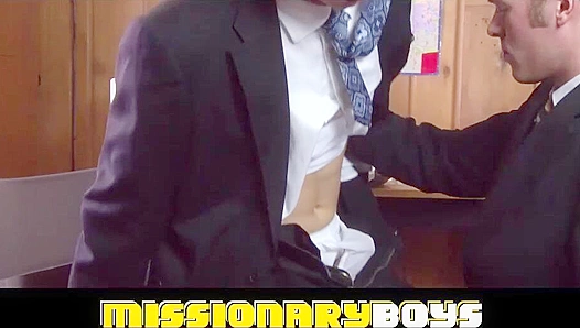 Horny Elder Brown Defies Mormon Rules with Missionary Boys