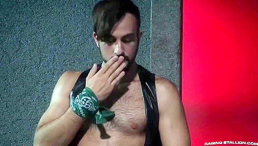 Ricky Larkin & Mason Lear ~ Leather Hotties Pound Each Other Raw - Raging Stallion