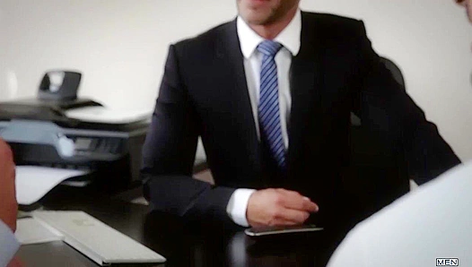 Beefy Dudes Craig & Aymeric Suck It Up in The Gay Office