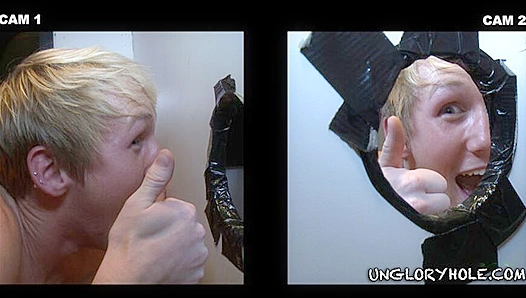 Zac Blake and Hayden Chandler ~ Intense Glory Hole Blowjob