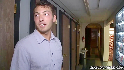 Zac Blake and Hayden Chandler ~ Intense Glory Hole Blowjob