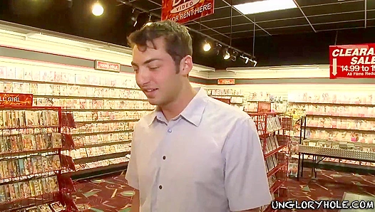 Zac Blake and Hayden Chandler ~ Intense Glory Hole Blowjob