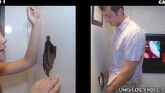 Zac Blake and Hayden Chandler ~ Intense Glory Hole Blowjob