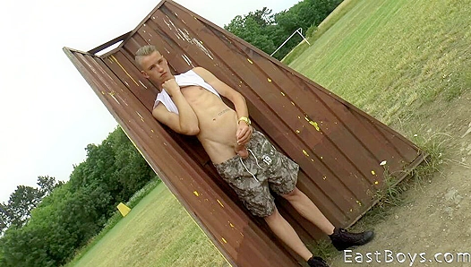 Leo West Gets His Cock Treated by Eastboys' Hands