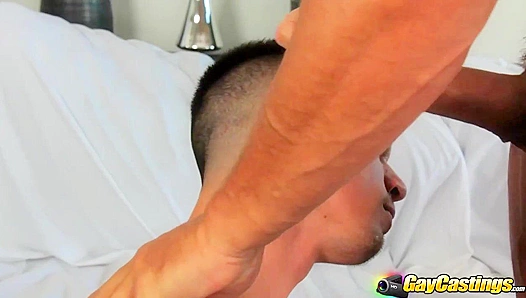 Muscular Hunk Zackary Cums Hard in GayRoom Casting Audition