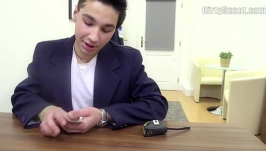 Young Stud Gets Loaded During Sexy Casting Call - Dirty Scout