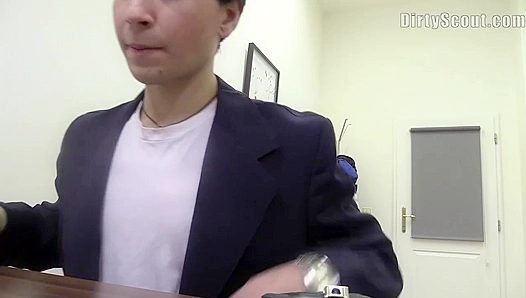 Young Stud Gets Loaded During Sexy Casting Call - Dirty Scout