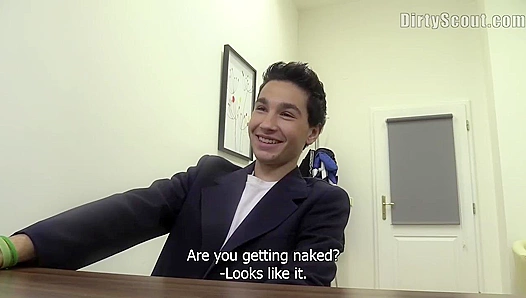 Young Stud Gets Loaded During Sexy Casting Call - Dirty Scout