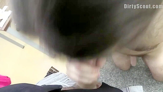 Dirty Scout ~ Ponytailed Hottie Gets Fucked Hard in the Ass