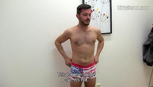 Hairy Hunk Gets Tabled and Fucked by Young Stud - Dirty Scout