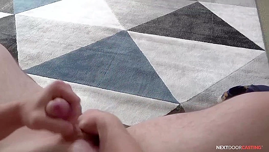 Geeky Hunk Jack Greyson Jerks His Hard Dick - Neighbor Casting