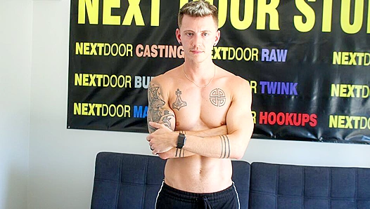 Inked Stud Dante Foxx Jerks His Hard Cock - Nextdoor Casting
